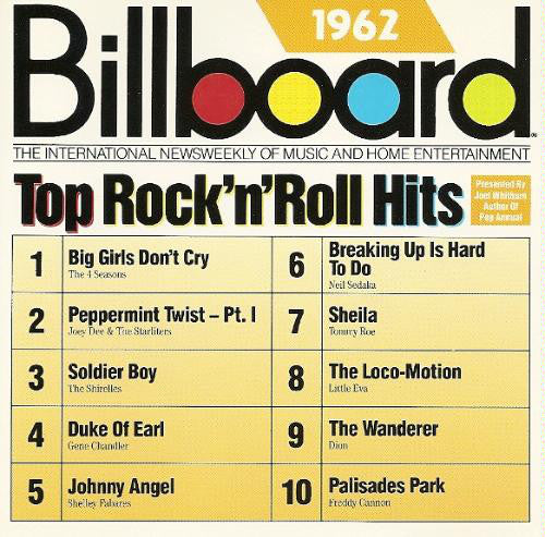 Various : Billboard Top Rock'N'Roll Hits - 1962 (CD, Comp)