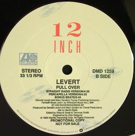 Levert : Pull Over (12", Promo)