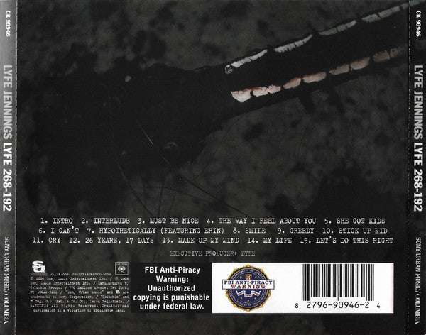 Lyfe Jennings : Lyfe 268-192 (CD, Album, Enh)