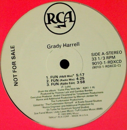 Grady Harrell : Fun (12", Promo)