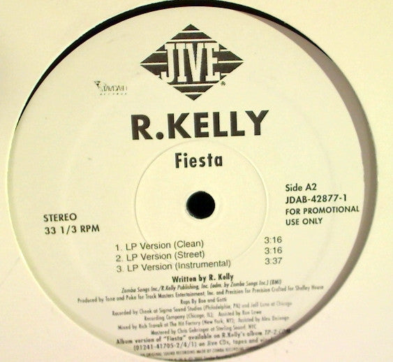 R. Kelly : Fiesta (12", Promo)