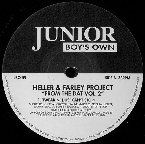 Heller & Farley Project : From The Dat Vol. 2 (12")