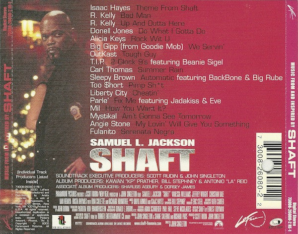 Various : Music From And Inspired By Shaft (CD, Comp)