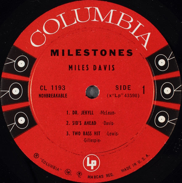 Miles Davis : Milestones (LP, Album, Mono)