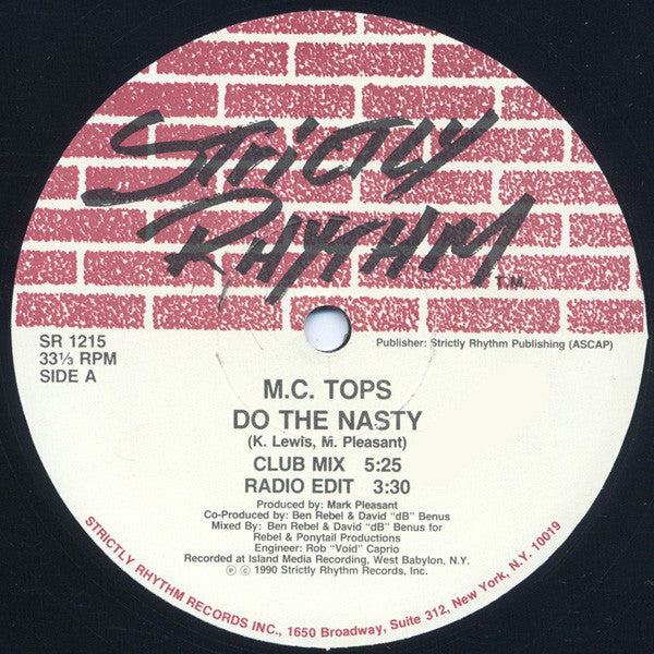 MC Tops : Do The Nasty (12")