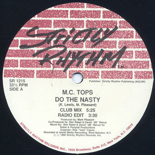 MC Tops : Do The Nasty (12")