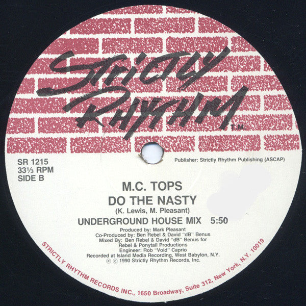 MC Tops : Do The Nasty (12")