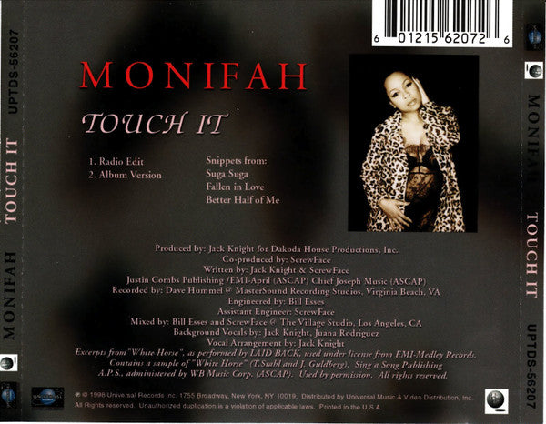 Monifah : Touch It (CD, Single)