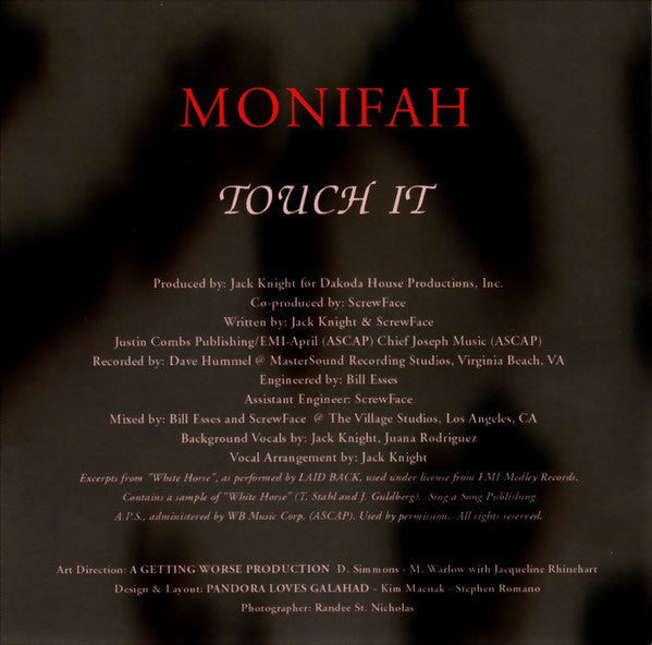 Monifah : Touch It (CD, Single)