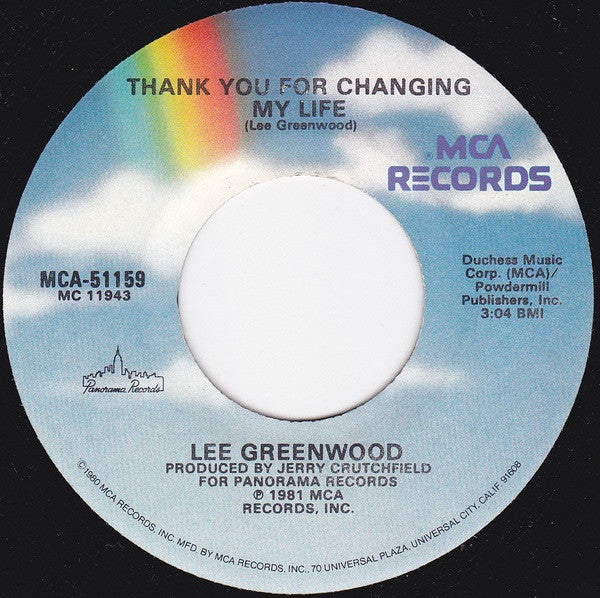 Lee Greenwood : It Turns Me Inside Out / Thank You For Changing My Life (7", Single)
