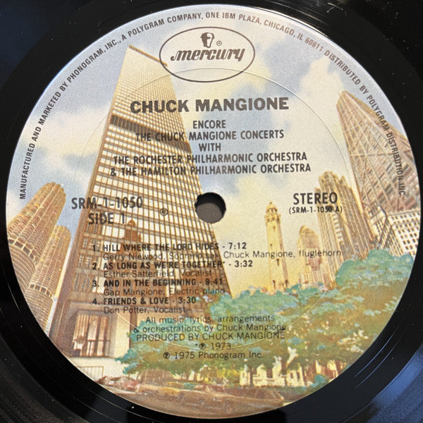 Chuck Mangione : Encore - The Chuck Mangione Concerts (LP, Album, Comp, RE)