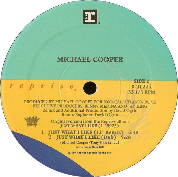 Michael Cooper : Just What I Like (12")