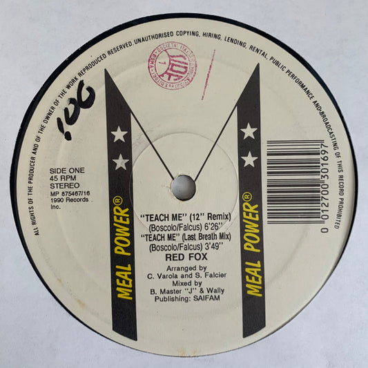 Red Fox : Teach Me (12")