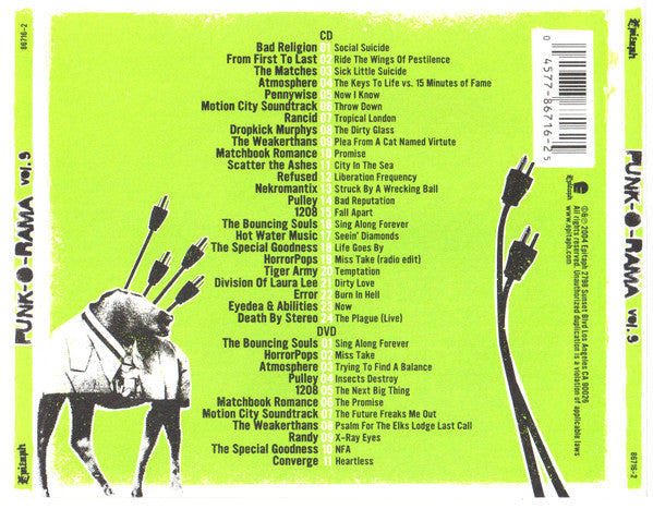 Various : Punk-O-Rama Vol. 9 (CD, Comp + DVD-V, Comp, NTSC)