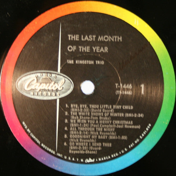 Kingston Trio : The Last Month Of The Year (LP, Album, Mono, Scr)