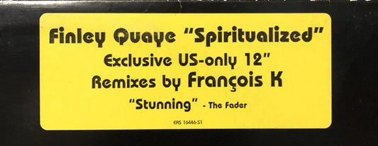 Finley Quaye : Spiritualized (12", Promo)
