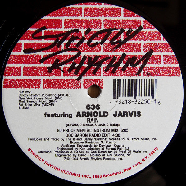 636 Featuring Arnold Jarvis : Rain (12")