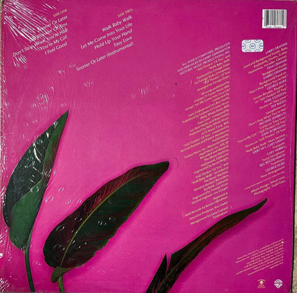 Larry Graham : Sooner Or Later (LP, Album, RE, Jac)