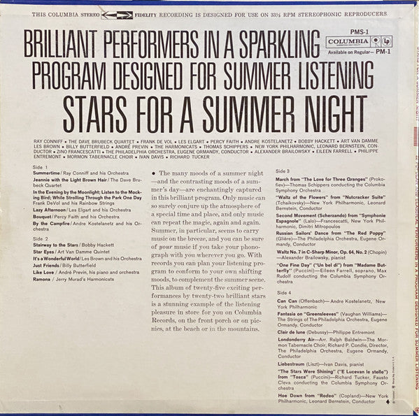 Various : Stars For A Summer Night (2xLP, Comp)