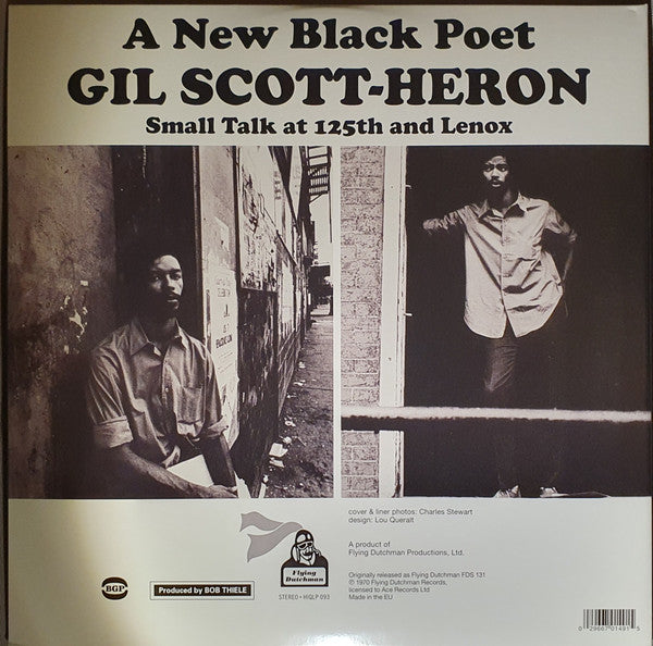 Gil Scott-Heron : Small Talk At 125th And Lenox (LP, Album, RE)