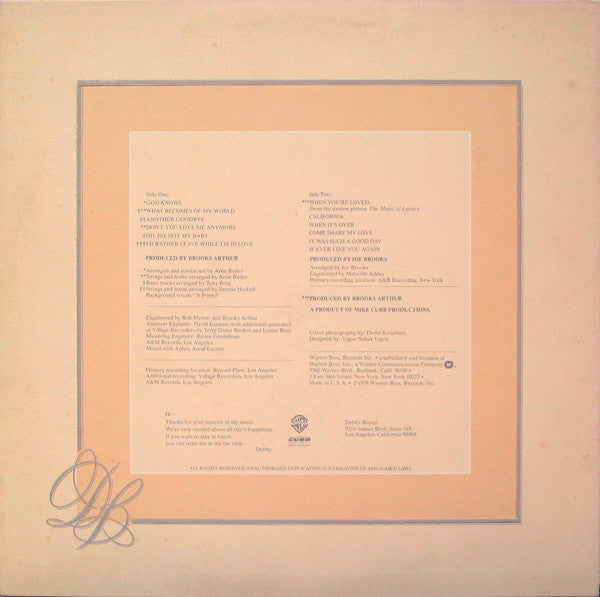 Debby Boone : Midstream (LP, Album)