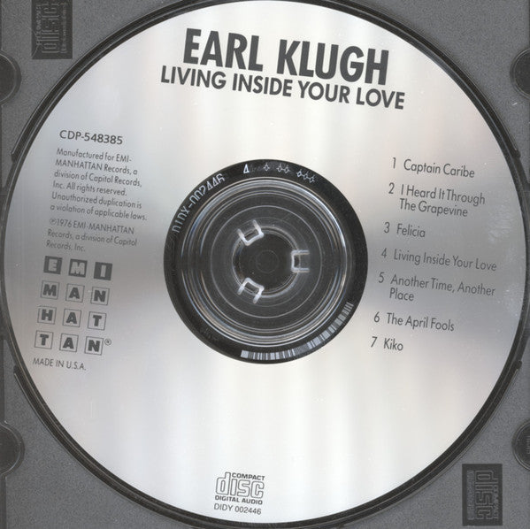 Earl Klugh : Living Inside Your Love (CD, Album, Club, RM)