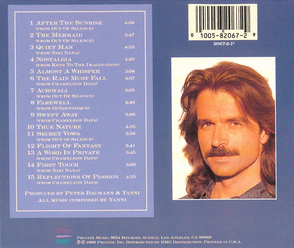 Yanni (2) : Reflections Of Passion (CD, Album, Comp, RE)