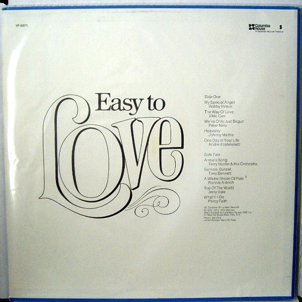 Various : Easy To Love (LP, Comp, Club)