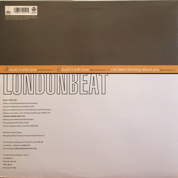 Londonbeat : Build It With Love (12", Single)