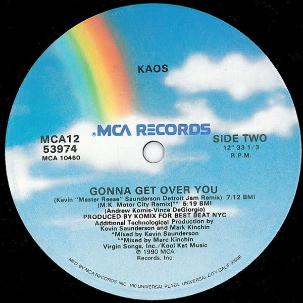 Kaos : Gonna Get Over You (12")