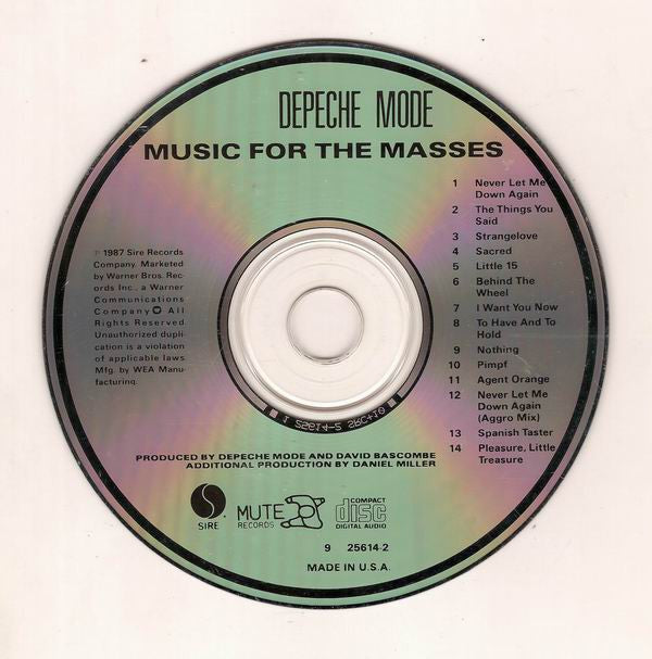 Depeche Mode : Music For The Masses (CD, Album)