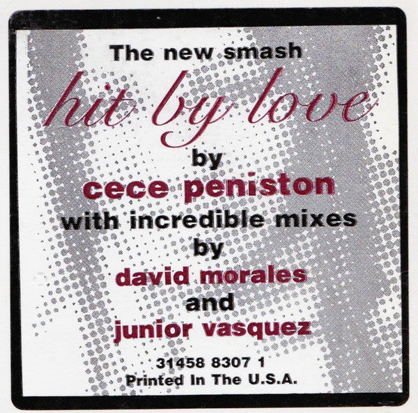 Ce Ce Peniston : Hit By Love (2x12", Promo, Gat)