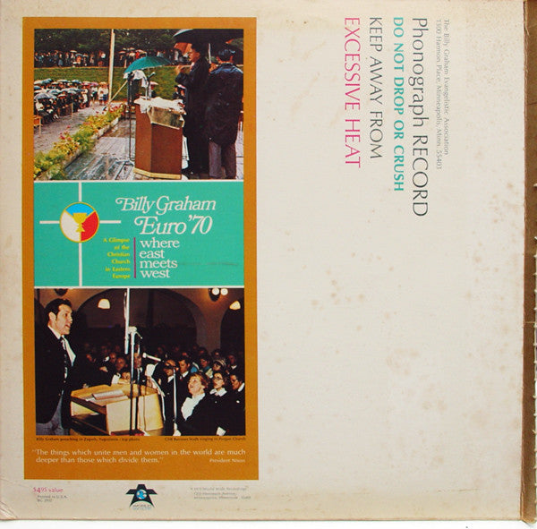 Billy Graham (2) : Euro '70: Where East Meets West (LP, Album)