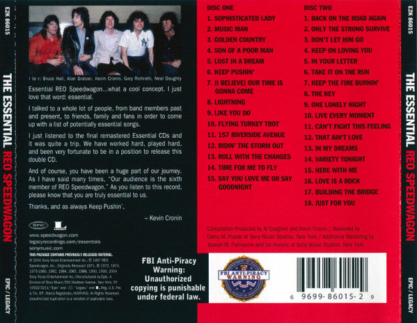 REO Speedwagon : The Essential REO Speedwagon (2xCD, Comp, RM)