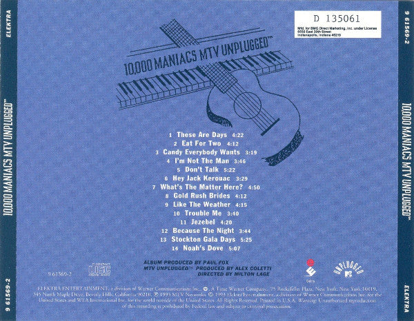 10,000 Maniacs : MTV Unplugged (CD, Album, Club, All)