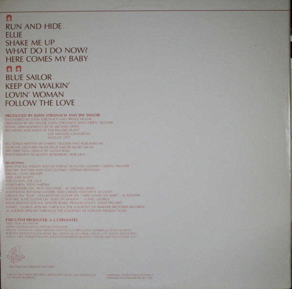 Cheryl Dilcher : Blue Sailor (LP, Album, Gat)