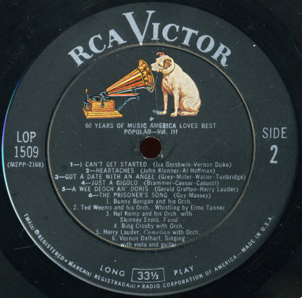 Various : 60 Years Of Music America Loves Best -- Popular -- Volume III (LP, Comp)