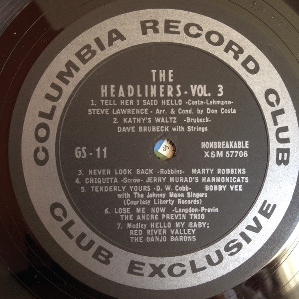 Various : The Headliners, Volume 3 (LP, Comp, Club, Ltd)