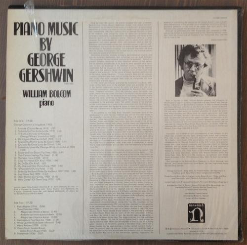 George Gershwin - William Bolcom : Piano Music By George Gershwin (LP, Album)