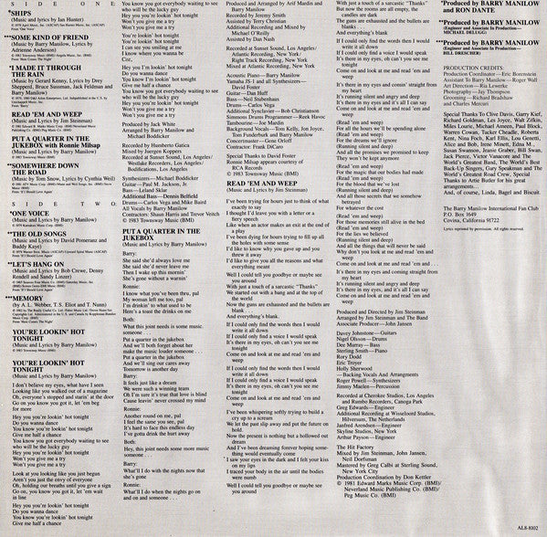 Barry Manilow : Greatest Hits Vol. II (LP, Comp, Ind)