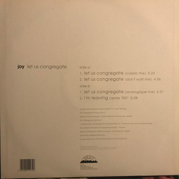 Joy Garrison : Let Us Congregate (12")