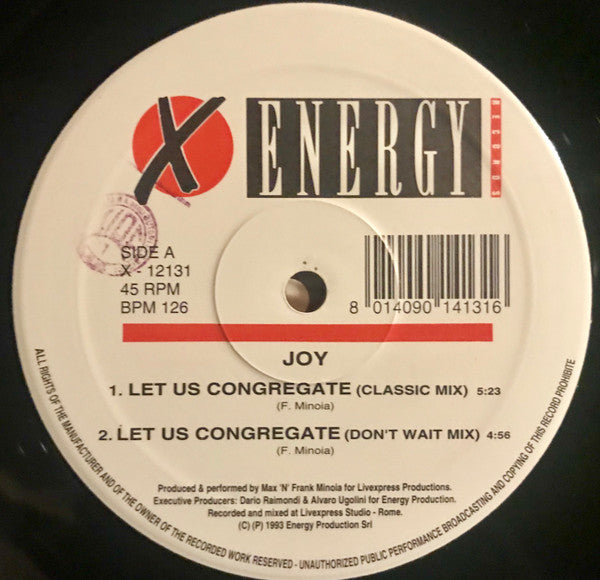 Joy Garrison : Let Us Congregate (12")