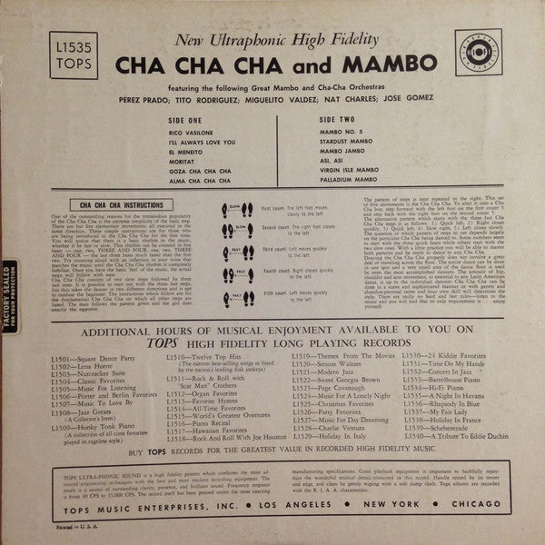 Various : Cha-Cha-Cha And Mambo (LP, Comp, Mono)