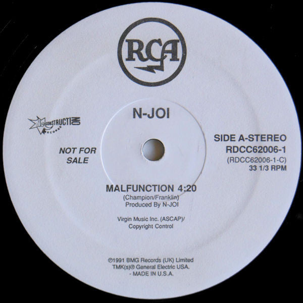 N-Joi : Malfunction (12", Promo)