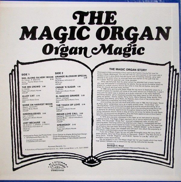 The Magic Organ : Organ Magic (LP, Album, Mon)