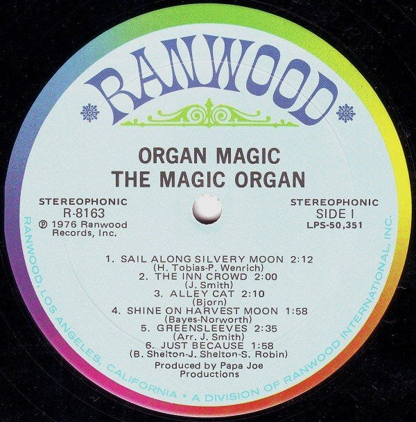 The Magic Organ : Organ Magic (LP, Album, Mon)