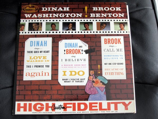 Dinah Washington And Brook Benton : The Two Of Us (LP, Album, Mono)