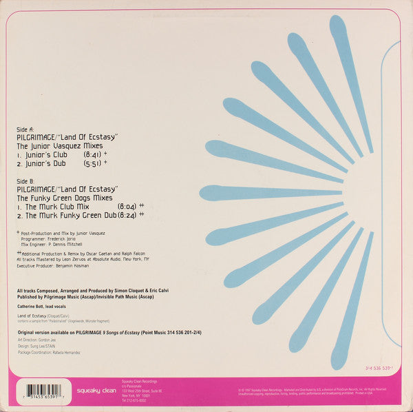 Pilgrimage : Land Of Ecstasy (12")