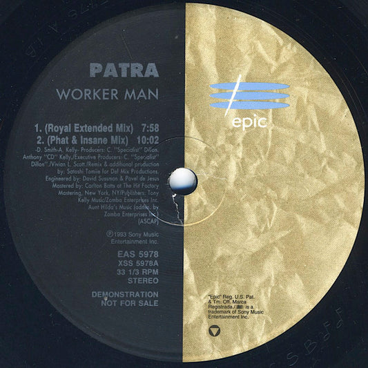 Patra : Worker Man (The Remixes) (12", Promo)