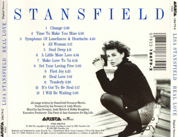 Lisa Stansfield : Real Love (CD, Album, Den)